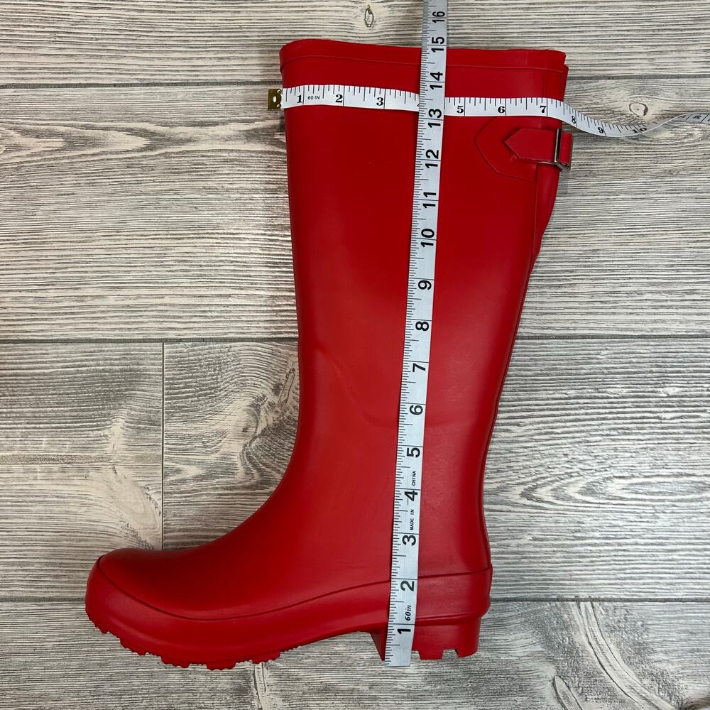 A New Day River Tall Rain Boots Red 6 NWT - Picture 4 of 8